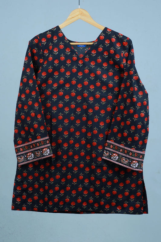 Black & Red Short Kurti