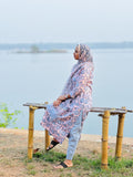 Handblock Printed Kurti Set with Mul Cotton Dupatta
