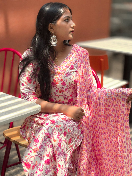 Cotton Floral Salwar Set