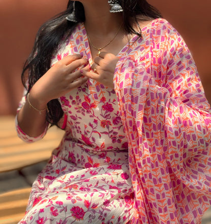 Cotton Floral Salwar Set