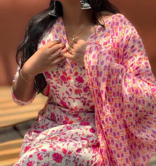 Cotton Floral Salwar Set