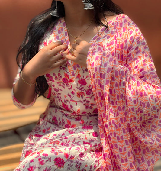 Cotton Floral Salwar Set