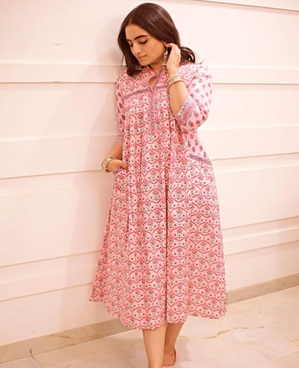 Pink Blush Pocket Kurti