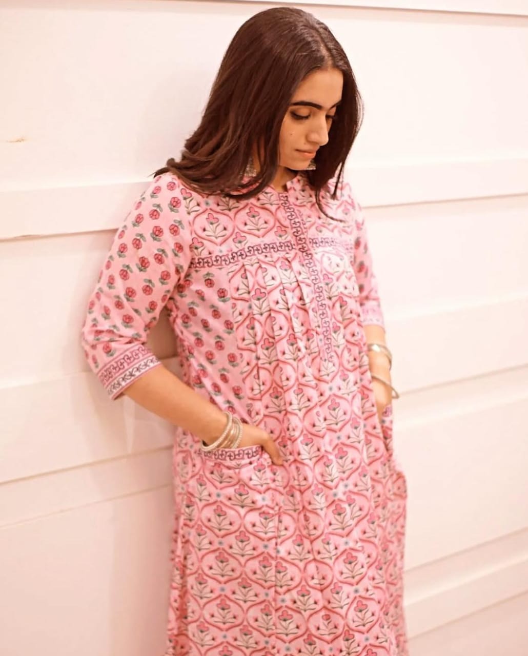 Pink Blush Pocket Kurti