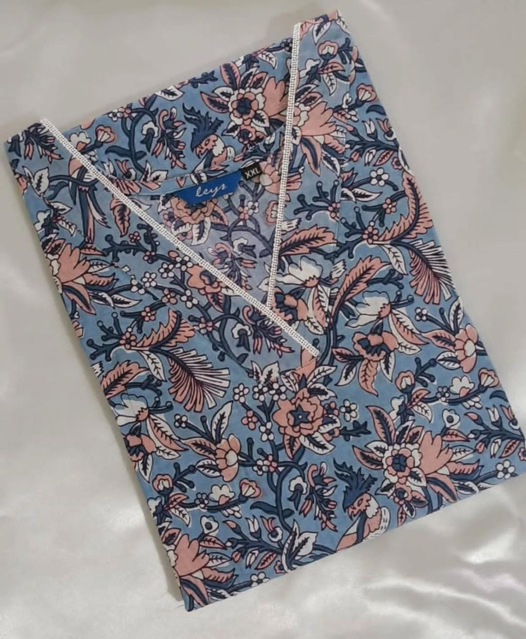 Blue Floral Kurti