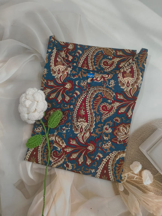 Blue Kalankari Kurti