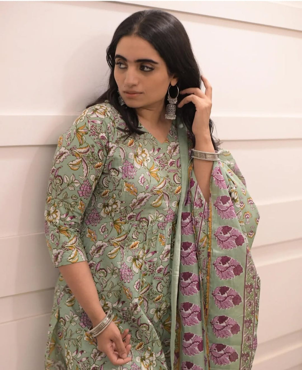 Mint Blossom Salwar Set