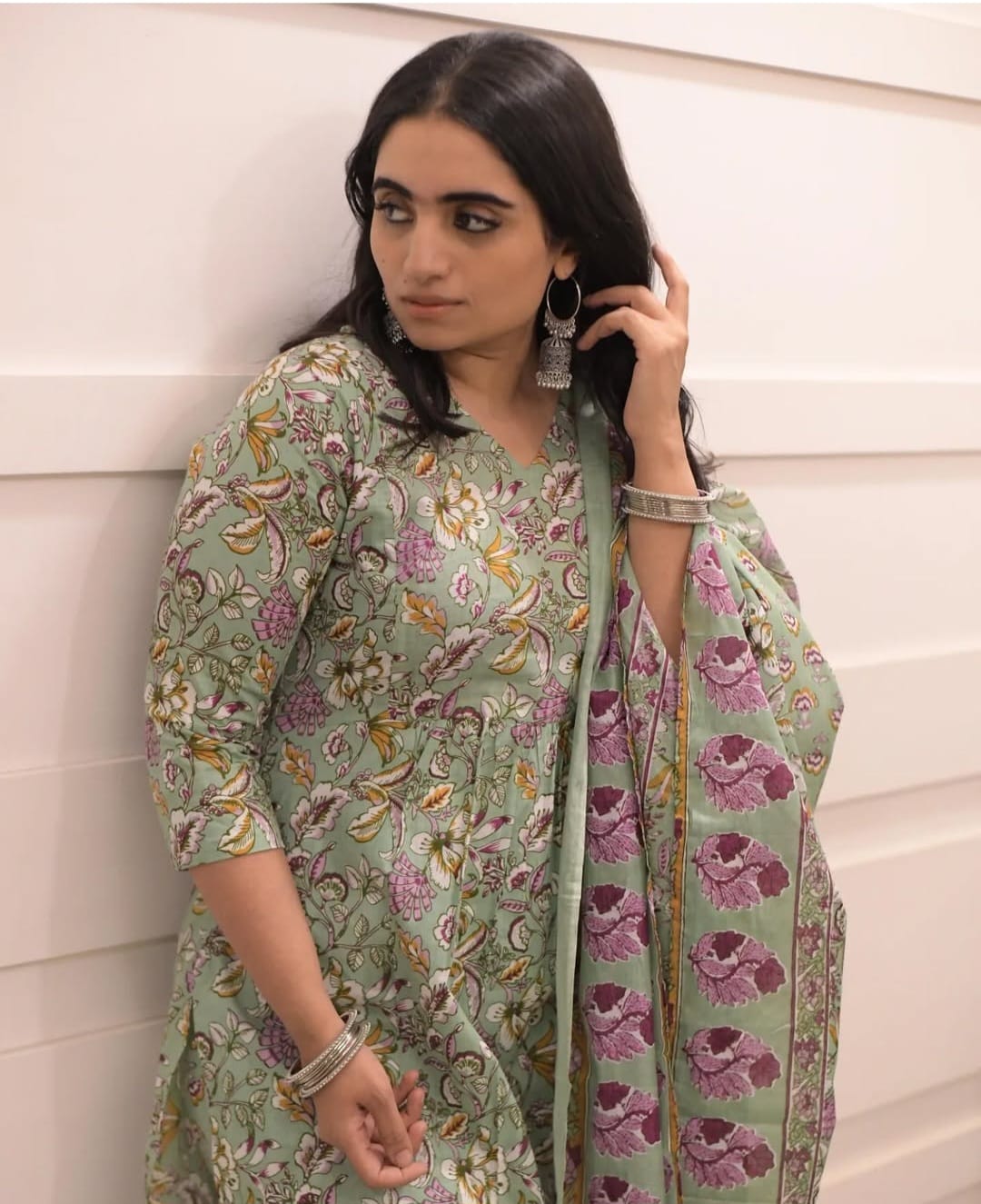 Mint Blossom Salwar Set