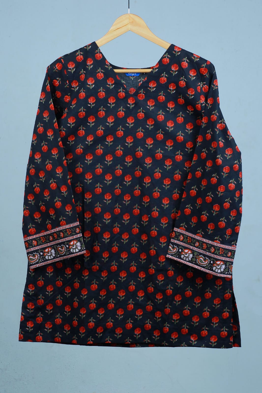 Black & Red Short Kurti