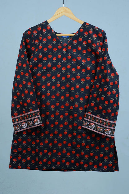Black & Red Short Kurti