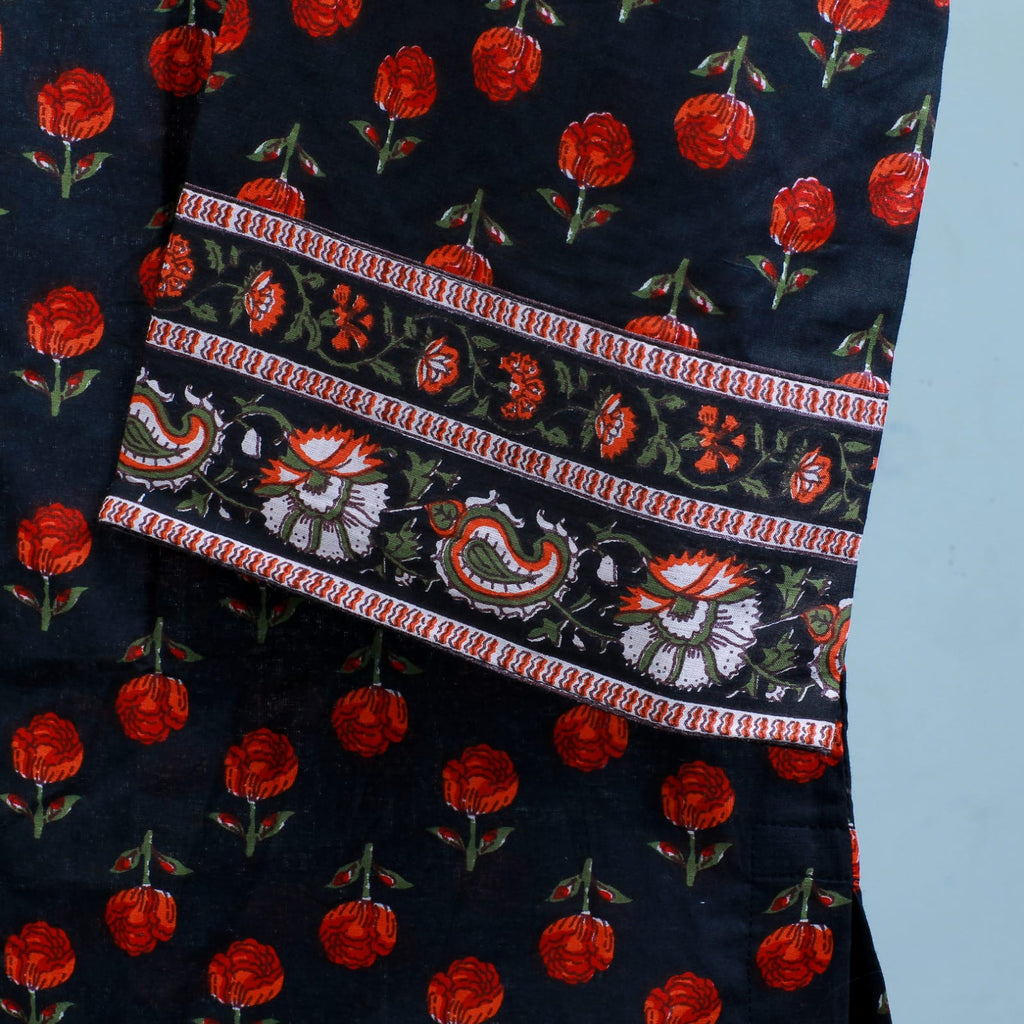 Black & Red Short Kurti