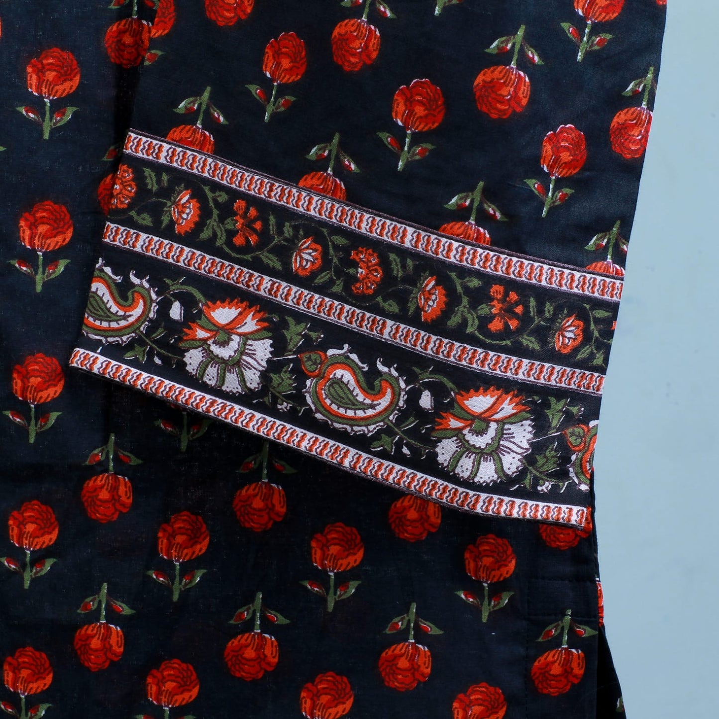 Black & Red Short Kurti