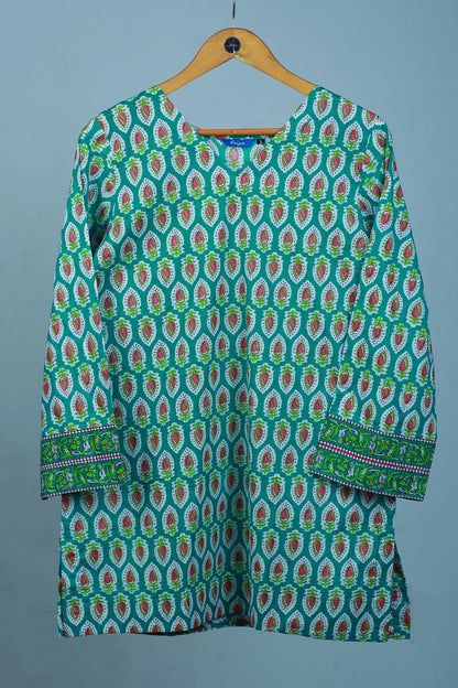 Zahra Green Short Kurti