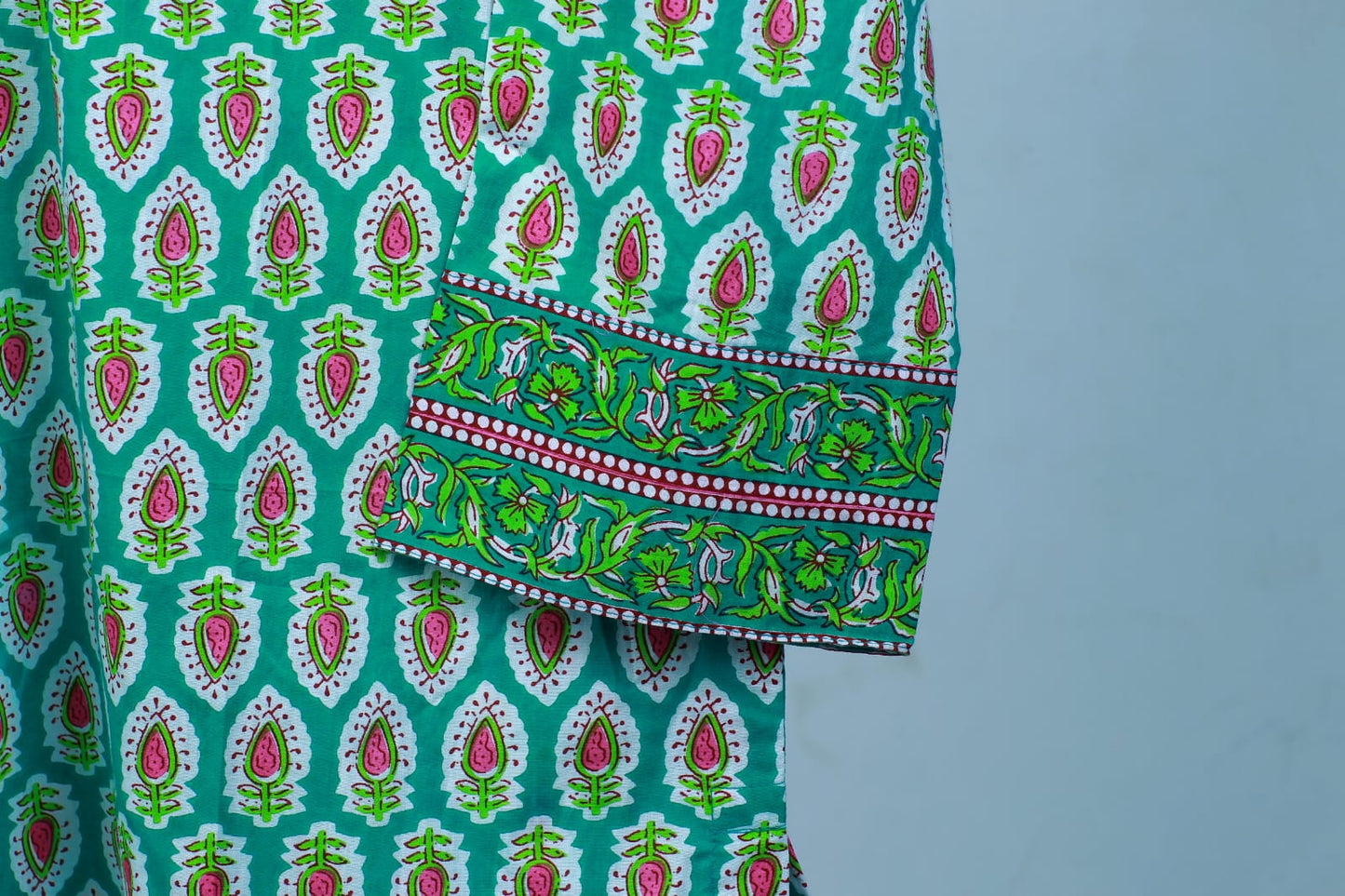 Zahra Green Short Kurti
