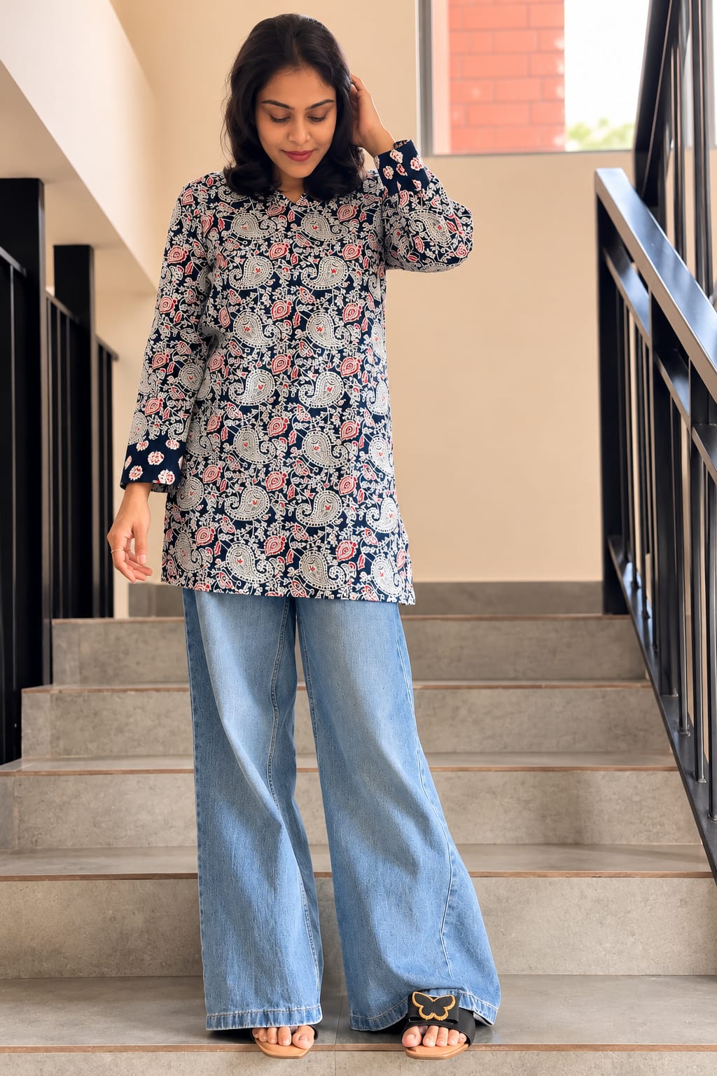 Kalankari Short Kurti